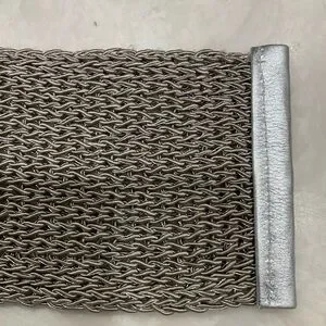 Silver woven wide belt w/ leather detail, adjustable size/one size fits all, NWT None | Accessories | Silver Woven Wide Belt W Leather Detail  main image 3